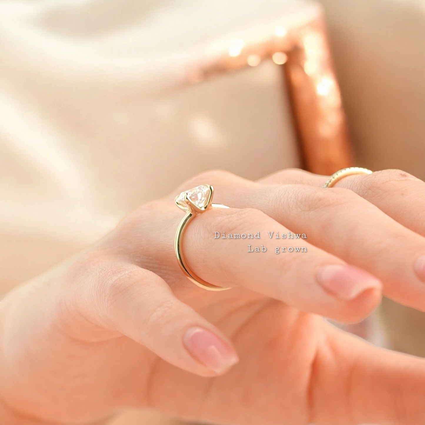 2CT Round Cut Lab Grown Diamond Solitaire Engagement Ring Wedding Ring Anniversary Ring Gift for Her IGI Certified