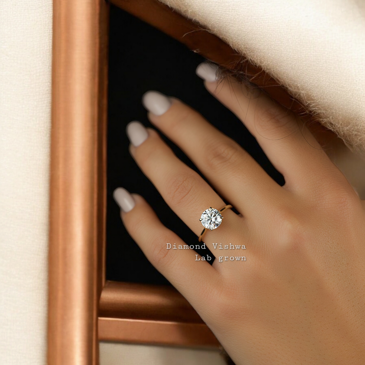 2CT Round Cut Lab Grown Diamond Solitaire Engagement Ring Wedding Ring Anniversary Gifts Promise ring for her