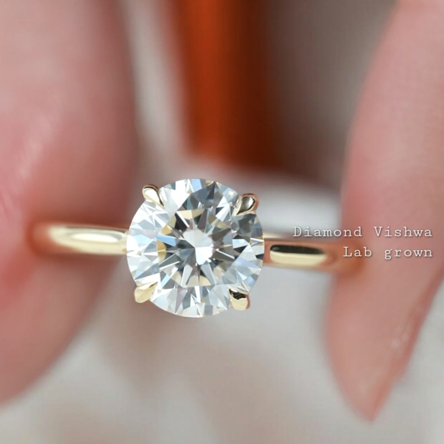 2CT Round Cut Lab Grown Diamond Solitaire Engagement Ring Wedding Ring Anniversary Gifts Promise ring for her