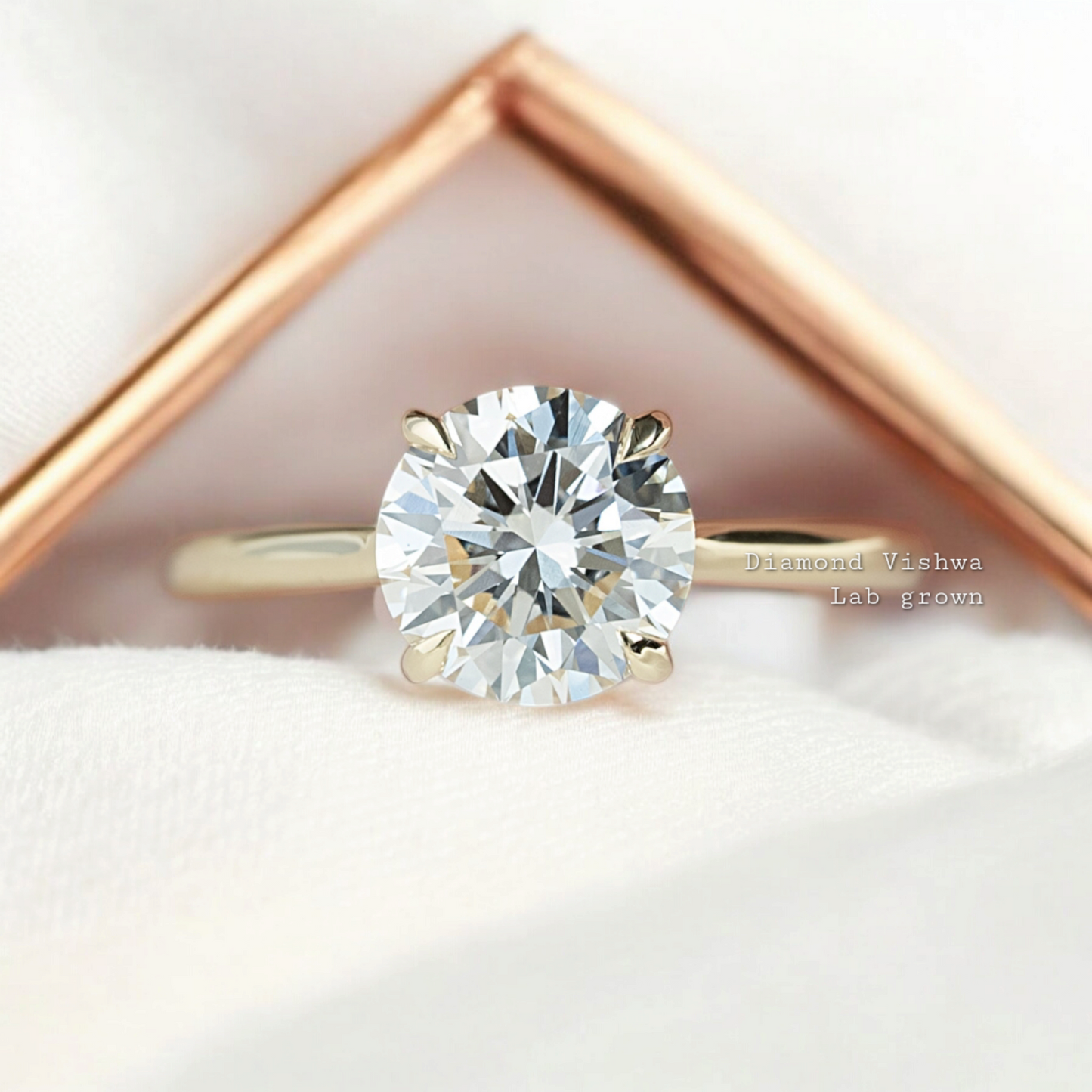 2CT Round Cut Lab Grown Diamond Solitaire Engagement Ring Wedding Ring Anniversary Gifts Promise ring for her