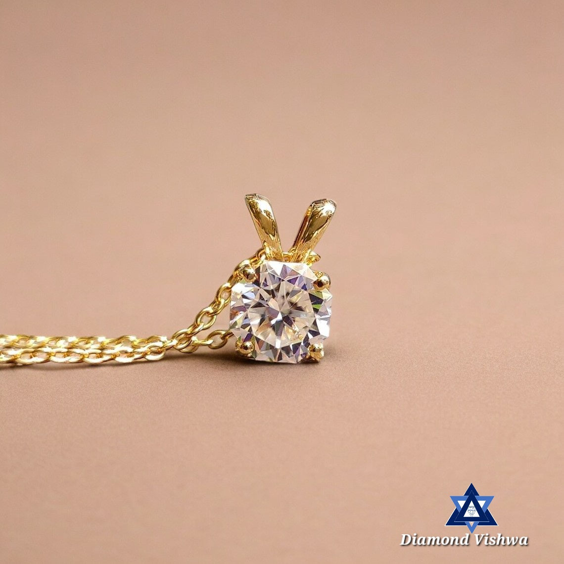 1.20 Carat Colorless Octagon Moissanite Solitaire Pendant - Brilliant Cut, Unique Anniversary/Birthday/Graduation Gift