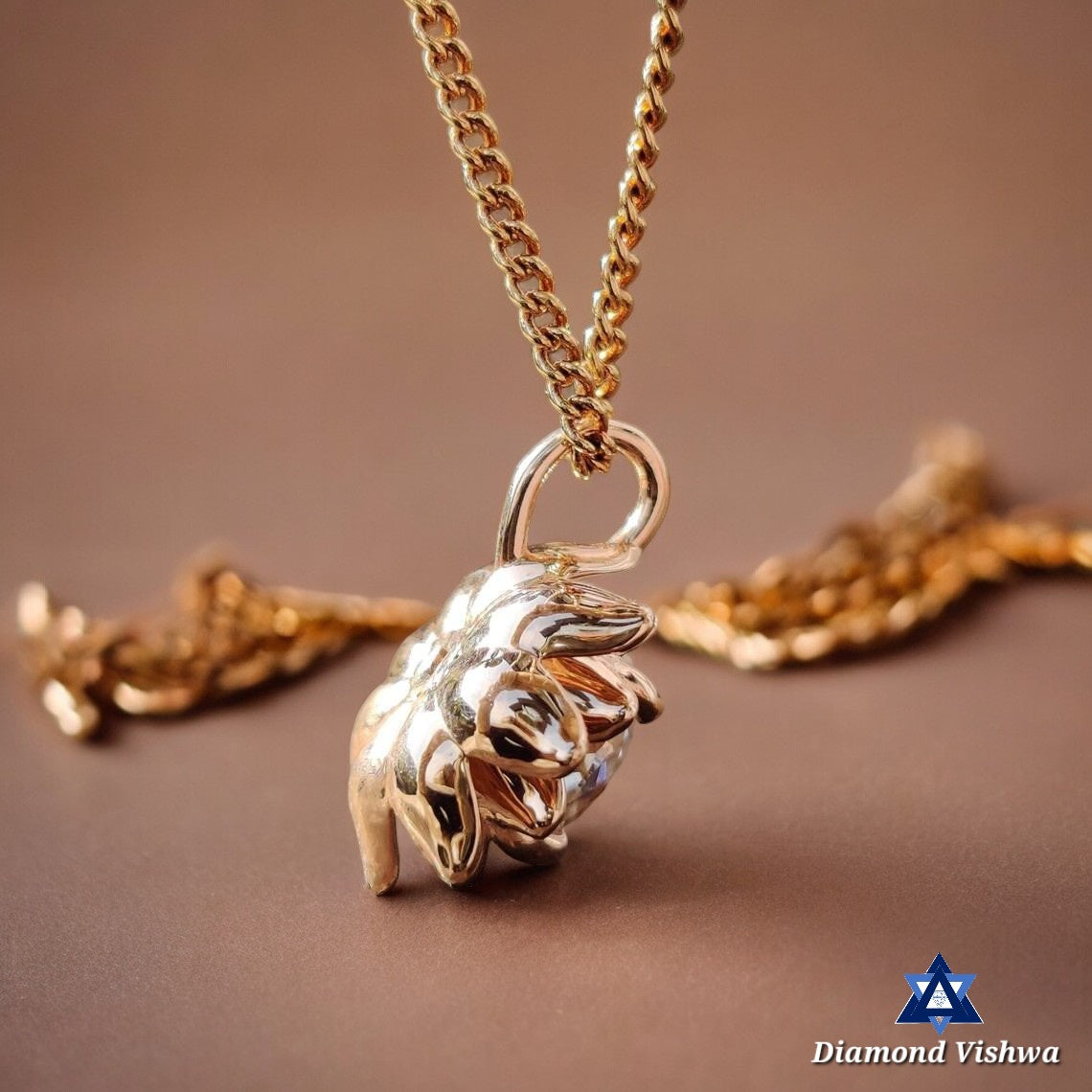 1.55 Carat Colorless Moissanite Vintage Flower Style Solitaire Pendant Necklace - Anniversary Gift for H