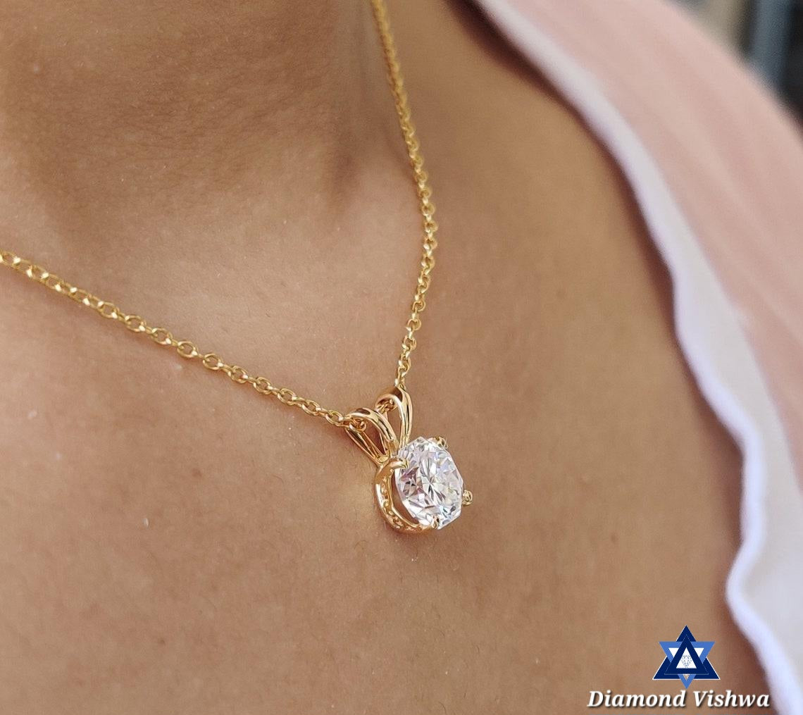 1.20 Carat Colorless Octagon Moissanite Solitaire Pendant - Brilliant Cut, Unique Anniversary/Birthday/Graduation Gift