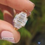 2.78 CT Vintage Emerald Cut Colorless Moissanite Engagement Ring - Split Shank Baguette - 925 Silver