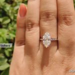 2.70 Ct Colorless Moissanite Marquise Cut Engagement Ring with Hidden Halo | Antique Dutch Design | Handmade Bridal Jewelry Gift for Her - 925 Silver