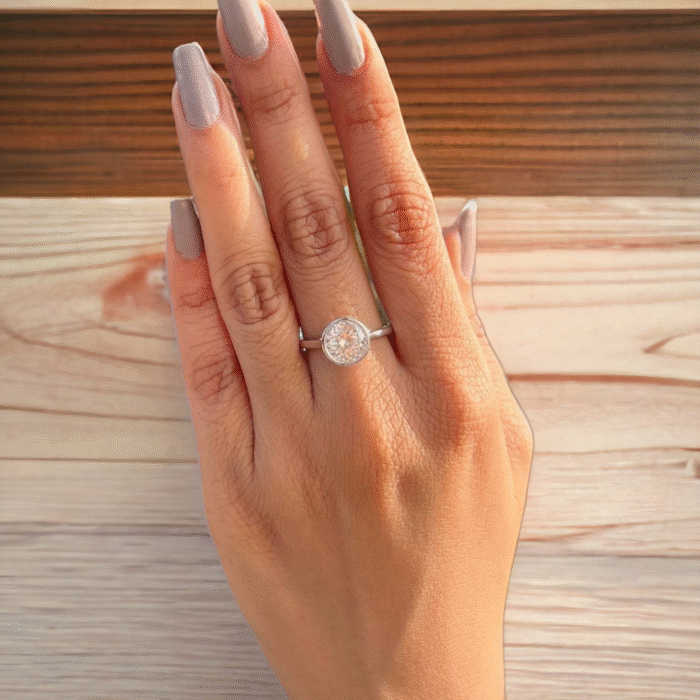 Portuguese Cut Moissanite Diamond Ring, Elegant Cathedral Setting, Perfect Engagement Proposal, Memorable Anniversary Gift - Image 7