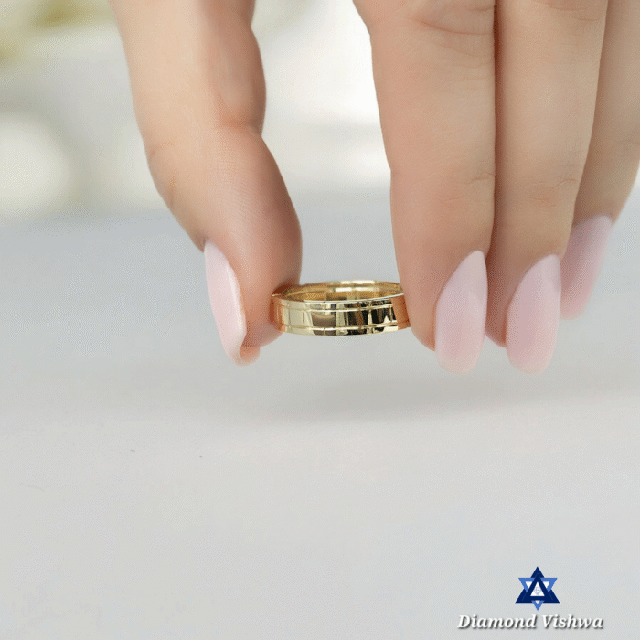 Wedding Band: Layered Texture, Timeless Strength & Togetherness | Intricate Details, High Polish Shine - Image 2