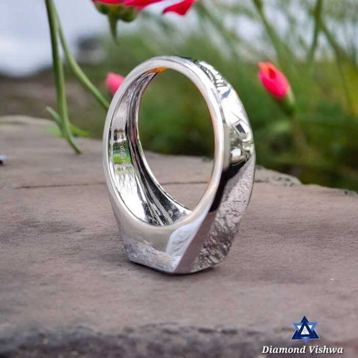 4.42 CT Asscher Moissanite Men's Bezel Solitaire Ring, Engagement Wedding Anniversary - Image 6