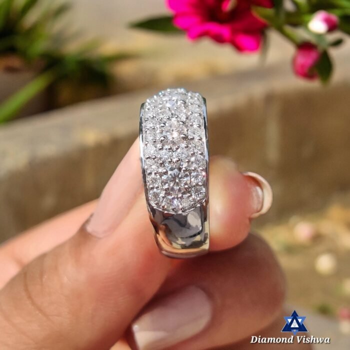 1.80 CT Round Lab Diamond Vintage Multi-Stone Wedding Band | Handmade Anniversary Ring - Image 2