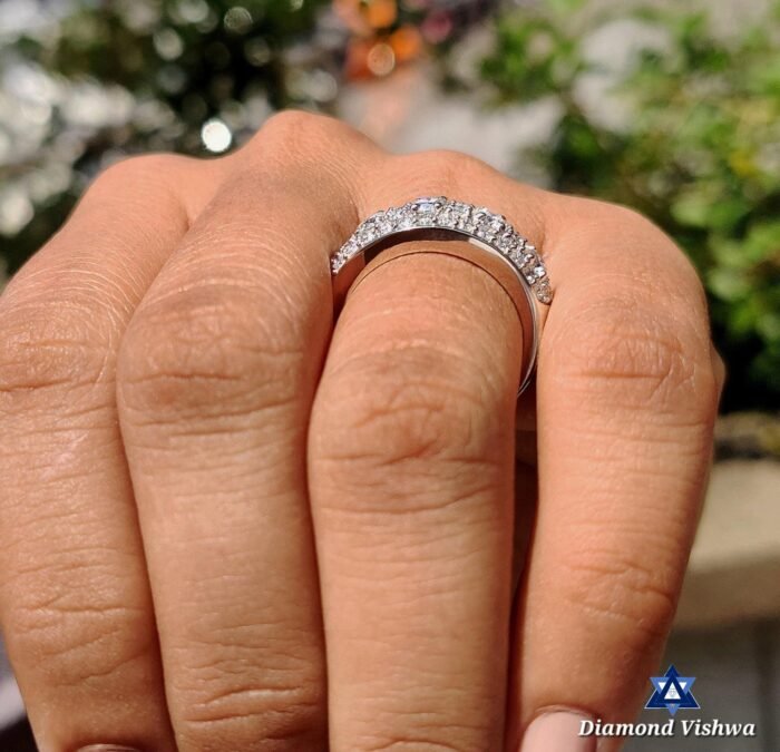 1.80 CT Round Lab Diamond Vintage Multi-Stone Wedding Band | Handmade Anniversary Ring - Image 5