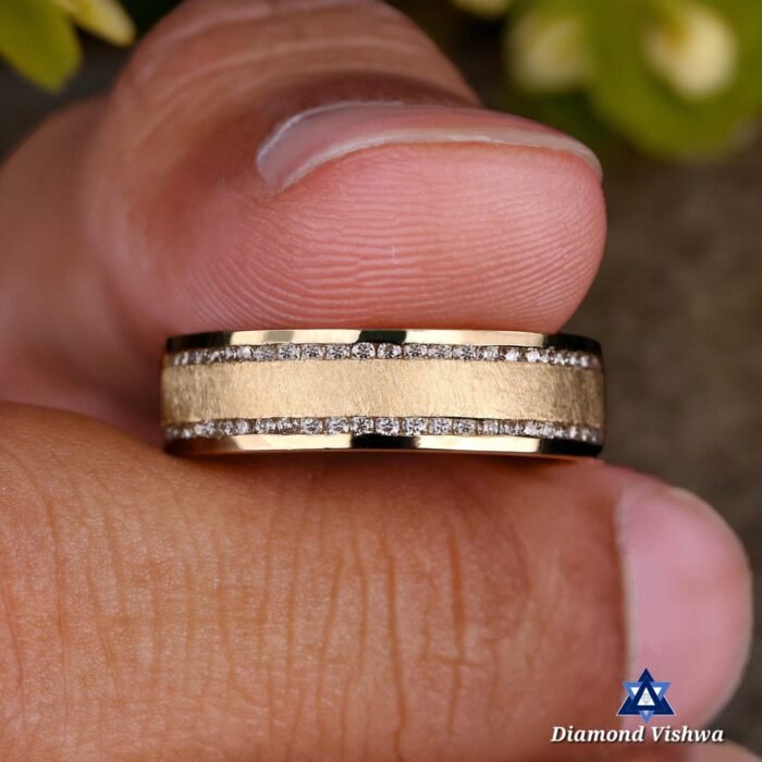 Lab Grown Diamond Men’s Wedding Band | 14K Gold | 0.68 TW - Image 5