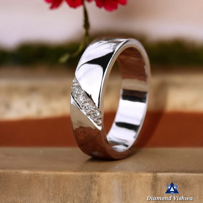 Men’s 0.68 TW Lab Grown Diamond Wedding Band - Image 3