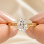 2 CT Oval Lab Grown Diamond Ring, Vintage Filigree, 14K Gold