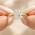 2CT Oval Lab Grown Diamond Engagement Ring, 14k Yellow Gold, IGI Certified
