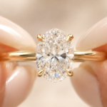 2 CT Oval Lab Grown Diamond Engagement Ring