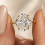 2.5CT Oval Lab Grown Diamond Engagement Ring, 14k Yellow Gold, IGI Certified