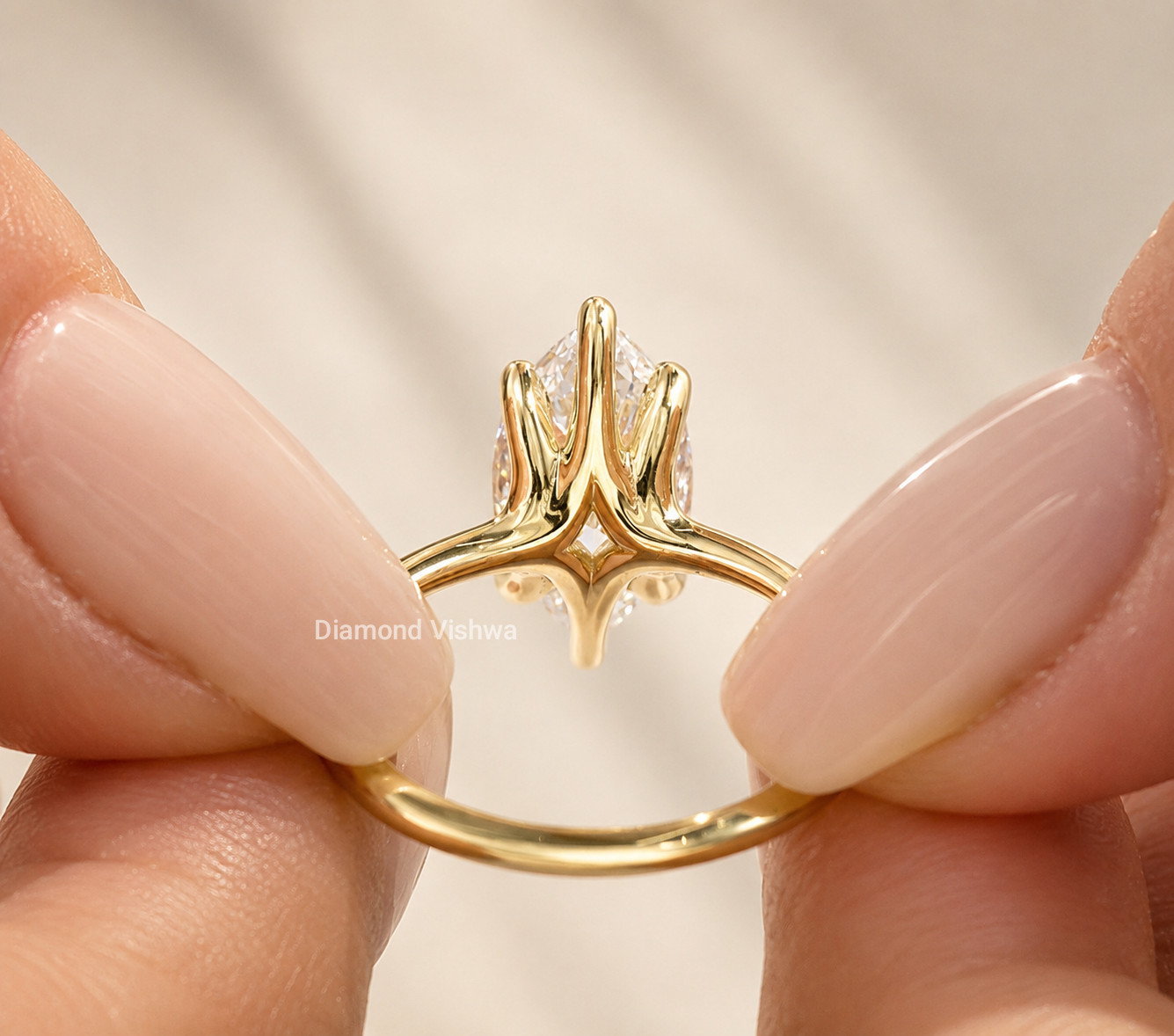 IMG_20260516_224948 2.5Ct Marquise Lab Grown Diamond Solitaire Engagement Ring, Minimalist Gold Bridal Band - Image 1
