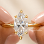 2.5 CT Marquise Lab Grown Diamond Solitaire Ring in 14K Gold