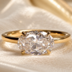 2 CT Oval Lab-Grown Diamond Solitaire Engagement Ring in 14K Yellow Gold