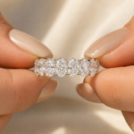 7 TCW Oval Lab-Grown Diamond U-Prong Eternity Band