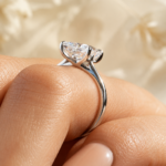 2 Ct Princess Cut Lab Grown Diamond Engagement Ring, Solitaire Ring, Custom Gold Bridal Ring