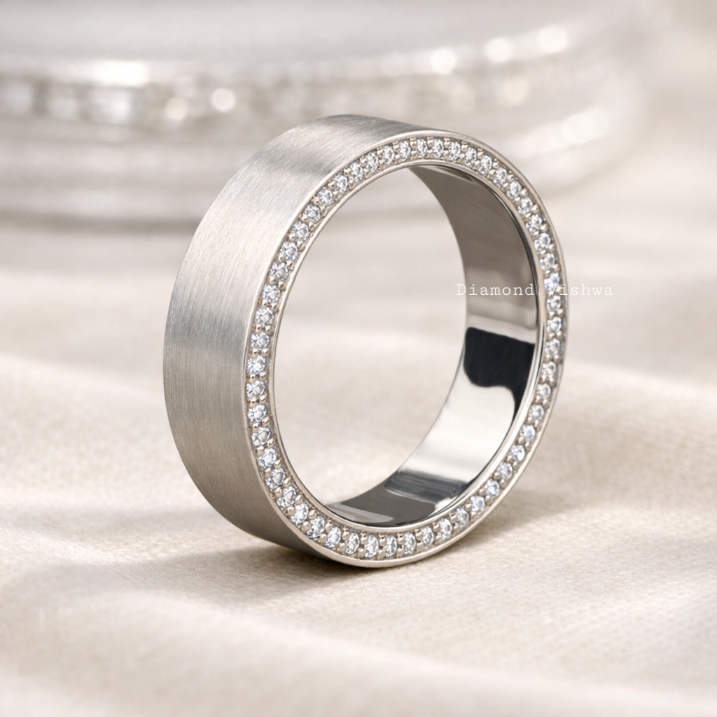 file_000000000de471fa8cd56f02644e2f64 0.54 CTW Men’s Lab-Grown Diamond Wedding Band, 6mm Matte 14K Gold - Image 1