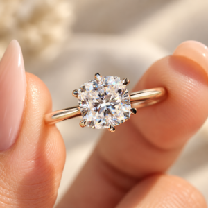 2 Carat Cushion Moissanite Solitaire Engagement Ring, Square Cushion Moissanite Wedding Ring, Comfort Fit Tapered Shank Ring, Promise Ring