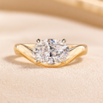 Oval Engagement Ring in East to West Setting, Solitaire Wedding Ring for Her, Lab Grown Diamond Ring, Classic Comfort Fit Anniversary Ring