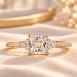 1.00Ct Princess Cut Lab Grown Diamond Ring,IGI Certified Diamond Engagement Ring,Muse Wedding Ring,Square Diamond,Gift For Her