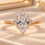 1.50 CT Marquise Diamond Engagement Ring,IGI Certified Lab Grown Diamond Ring,Rose Gold Wedding Ring,CVD Diamond,Promise Gift For Her